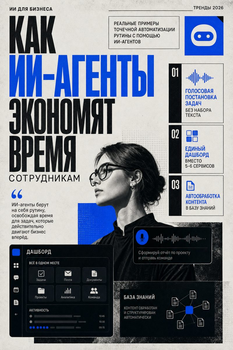Как ИИ-агенты экономят время сотрудникам