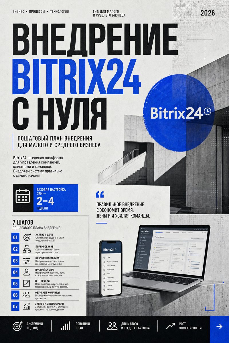 Внедрение Bitrix24 с нуля